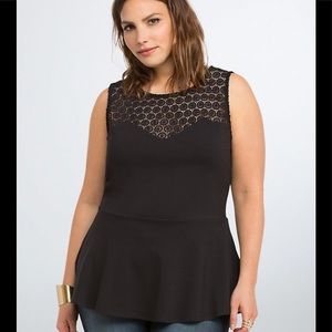 Crochet peplum top- torrid